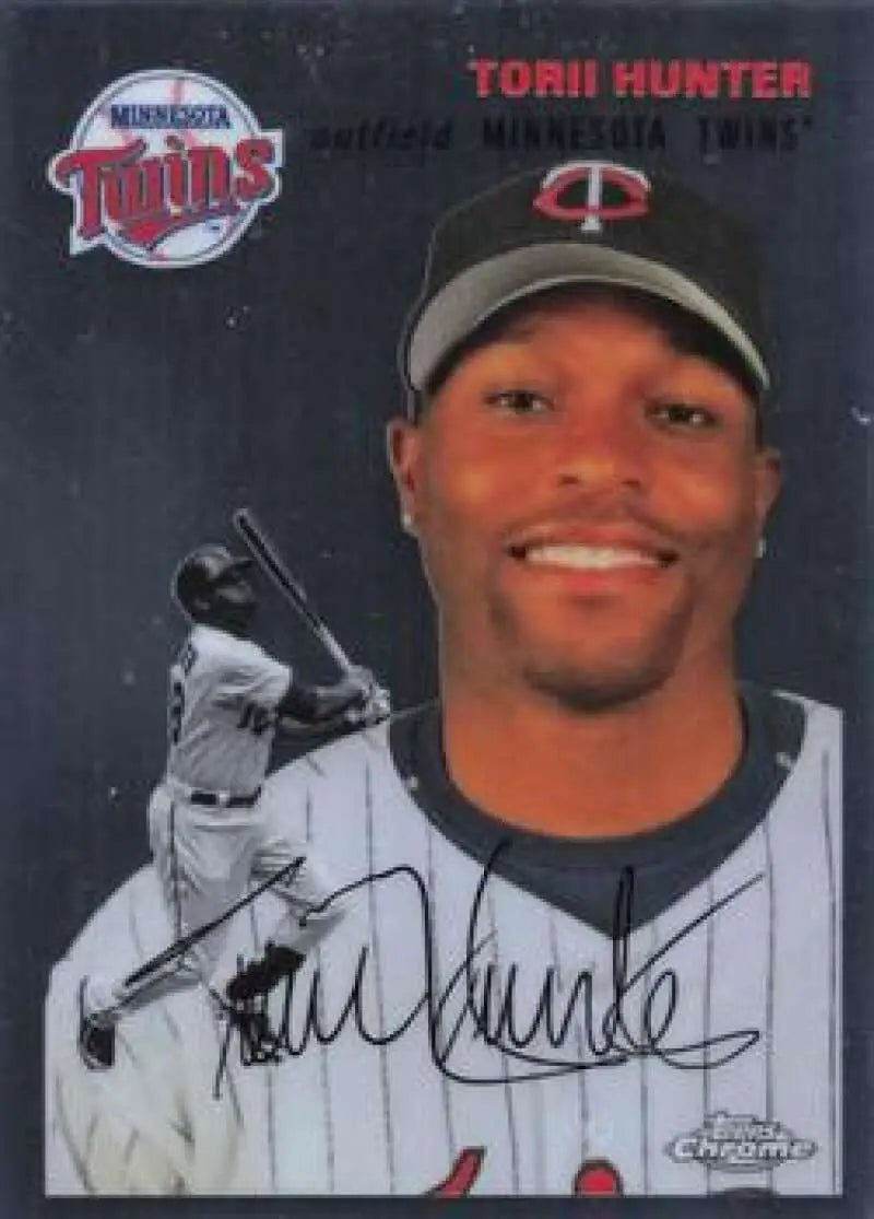 2023 Topps Chrome Platinum Anniversary #424 Torii Hunter EX Excellent Minnesota Twins Baseball Card - Baseball Card