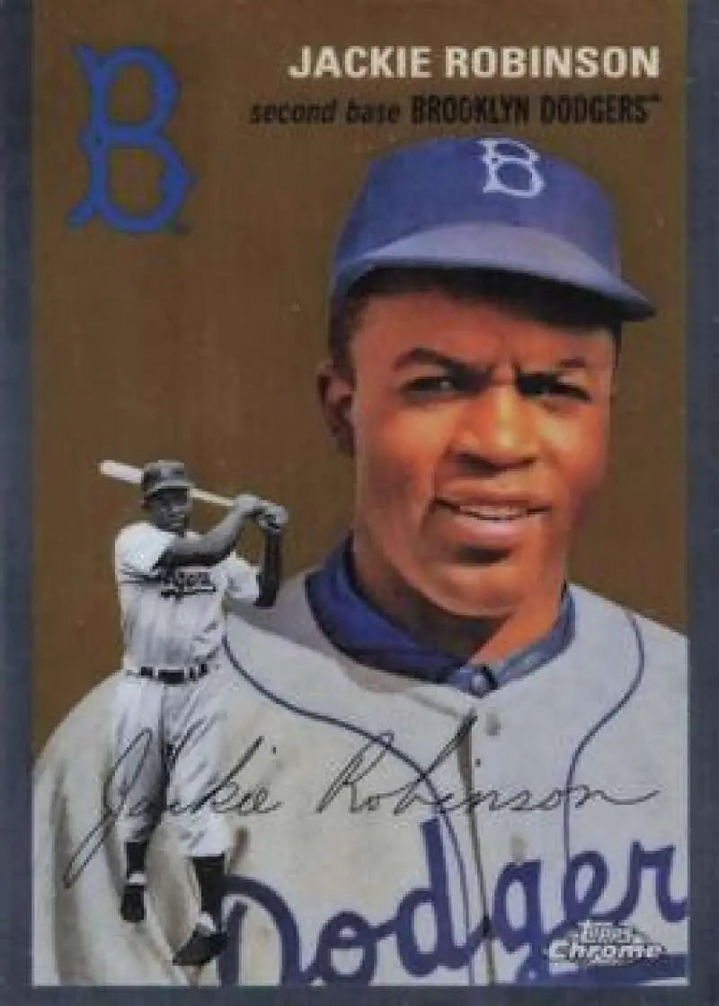 2023 Topps Chrome Platinum Anniversary #426 Jackie Robinson EX Excellent Brooklyn Dodgers Baseball Card - Baseball Card