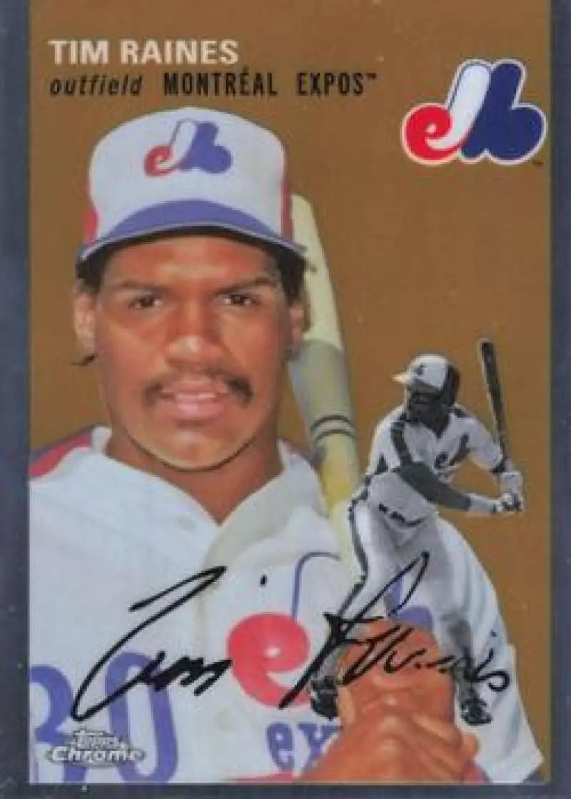 2023 Topps Chrome Platinum Anniversary #428 Tim Raines EX Excellent Montreal Expos Baseball Card - Baseball Card Single