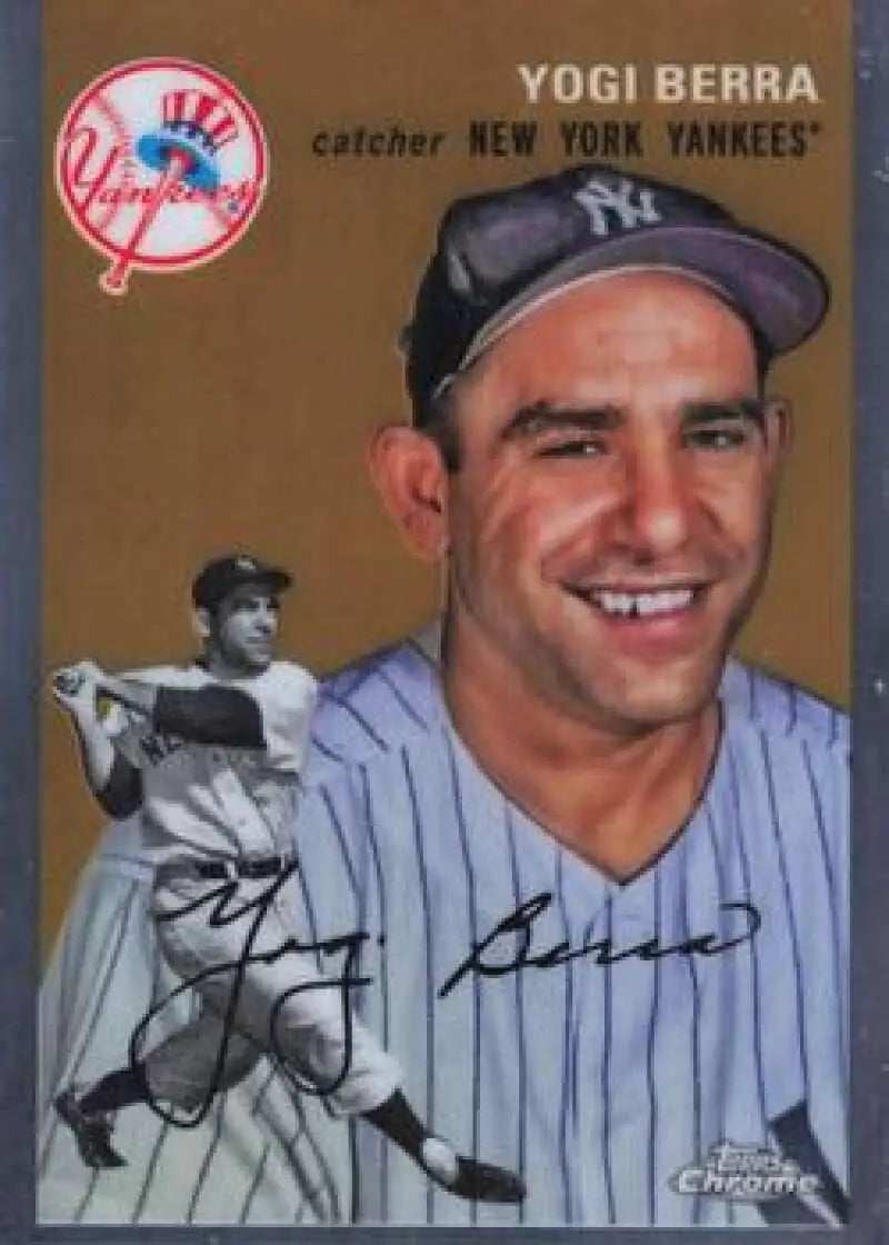2023 Topps Chrome Platinum Anniversary #430 Yogi Berra EX Excellent New York Yankees Baseball Card - Baseball Card