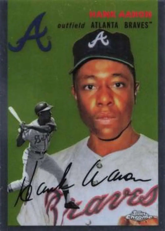2023 Topps Chrome Platinum Anniversary #432 Hank Aaron EX Excellent Atlanta Braves Baseball Card - Baseball Card Single