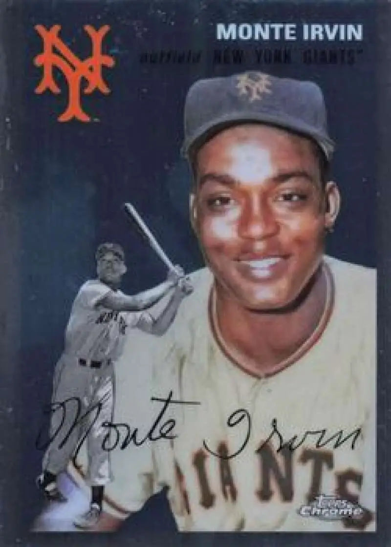 2023 Topps Chrome Platinum Anniversary #435 Monte Irvin EX Excellent New York Giants Baseball Card - Baseball Card