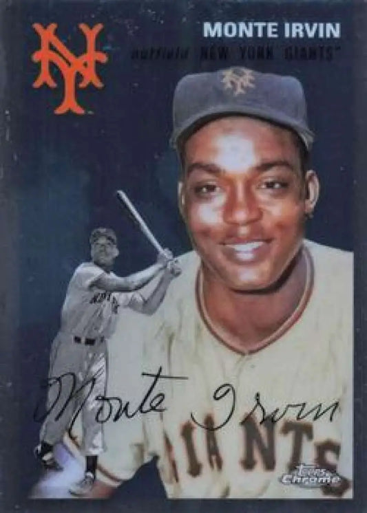 2023 Topps Chrome Platinum Anniversary #435 Monte Irvin EX Excellent New York Giants Baseball Card - Baseball Card
