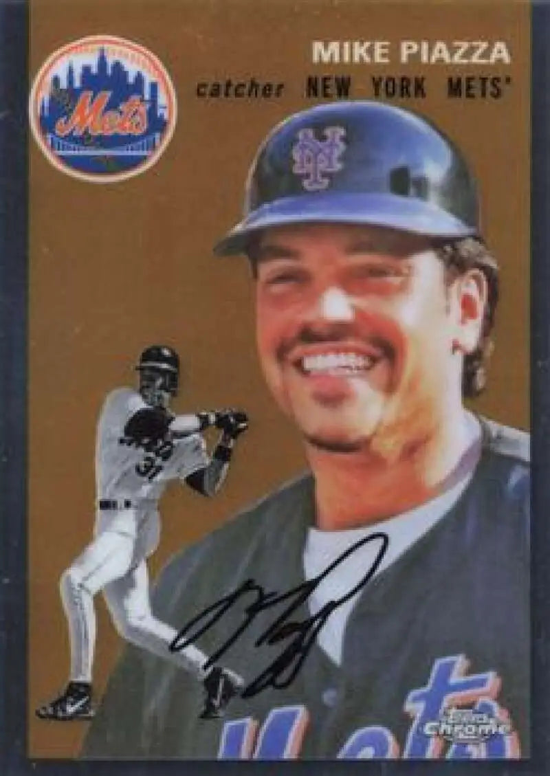 2023 Topps Chrome Platinum Anniversary #439 Mike Piazza EX Excellent New York Mets Baseball Card - Baseball Card Single