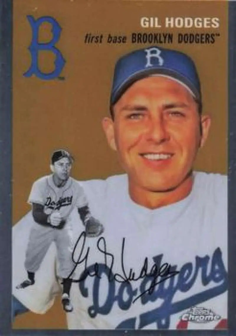 2023 Topps Chrome Platinum Anniversary #447 Gil Hodges EX Excellent Brooklyn Dodgers Baseball Card - Baseball Card