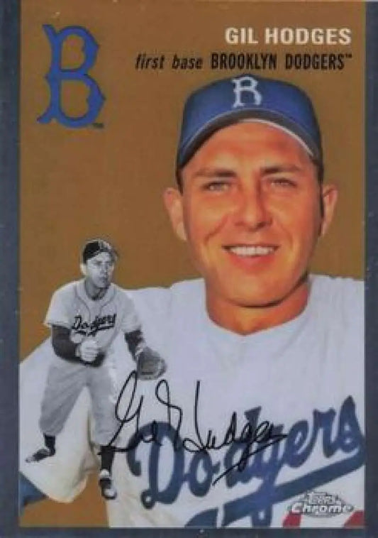 2023 Topps Chrome Platinum Anniversary #447 Gil Hodges EX Excellent Brooklyn Dodgers Baseball Card - Baseball Card