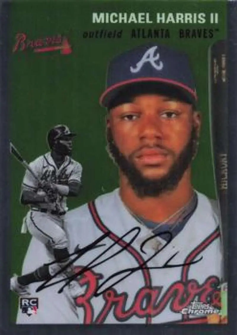 2023 Topps Chrome Platinum Anniversary #450 Michael Harris II EX Excellent RC Rookie Atlanta Braves Baseball Card