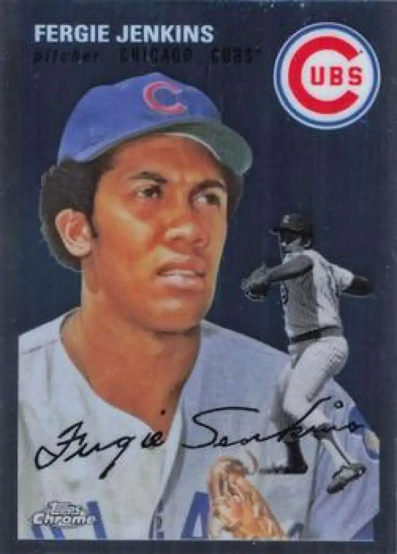 2023 Topps Chrome Platinum Anniversary #452 Fergie Jenkins EX Excellent Chicago Cubs Baseball Card - Baseball Card