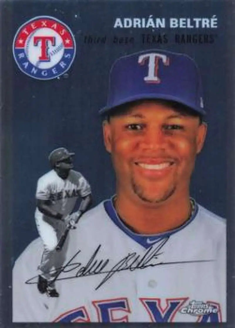 2023 Topps Chrome Platinum Anniversary #454 Adrian Beltre EX Excellent Texas Rangers Baseball Card - Baseball Card