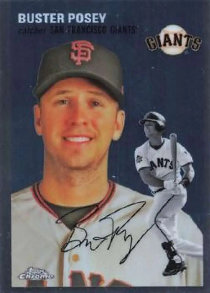 2023 Topps Chrome Platinum Anniversary #456 Buster Posey EX Excellent San Francisco Giants Baseball Card - Baseball