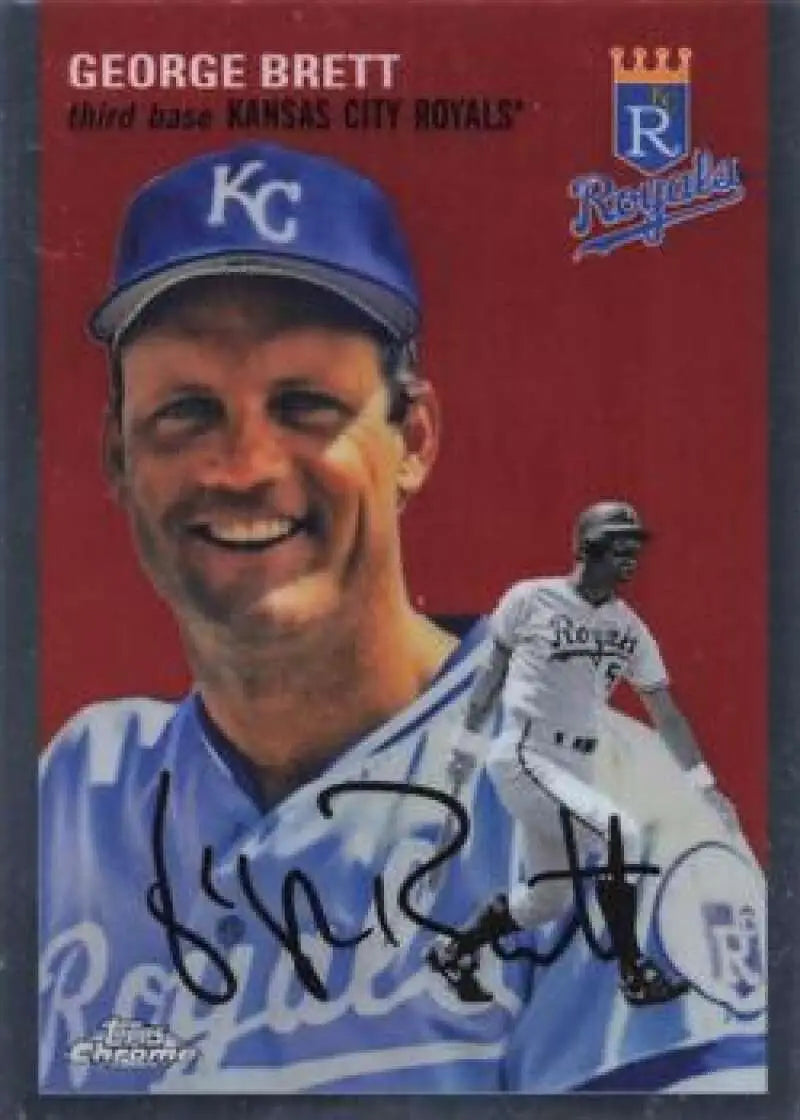 2023 Topps Chrome Platinum Anniversary #457 George Brett EX Excellent Kansas City Royals Baseball Card - Baseball Card