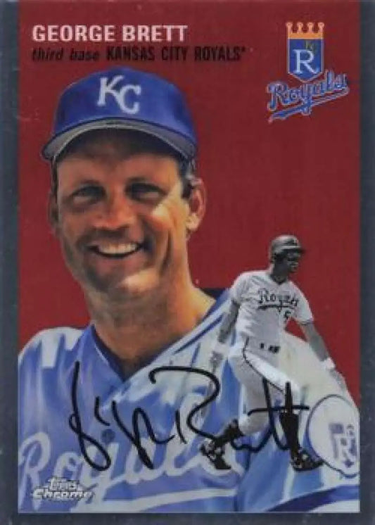 2023 Topps Chrome Platinum Anniversary #457 George Brett EX Excellent Kansas City Royals Baseball Card - Baseball Card