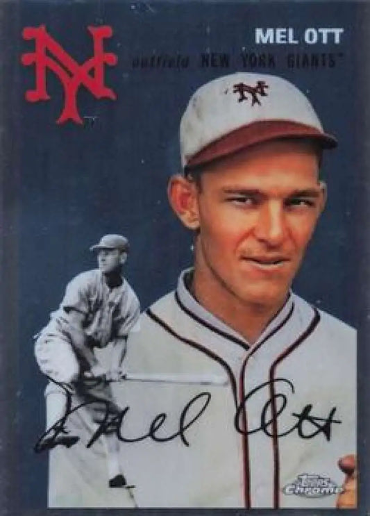 2023 Topps Chrome Platinum Anniversary #460 Mel Ott EX Excellent New York Giants Baseball Card - Baseball Card Single