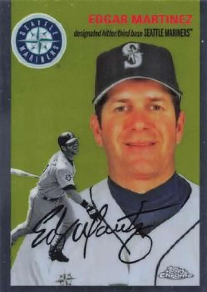 2023 Topps Chrome Platinum Anniversary #461 Edgar Martinez EX Excellent Seattle Mariners Baseball Card - Baseball Card