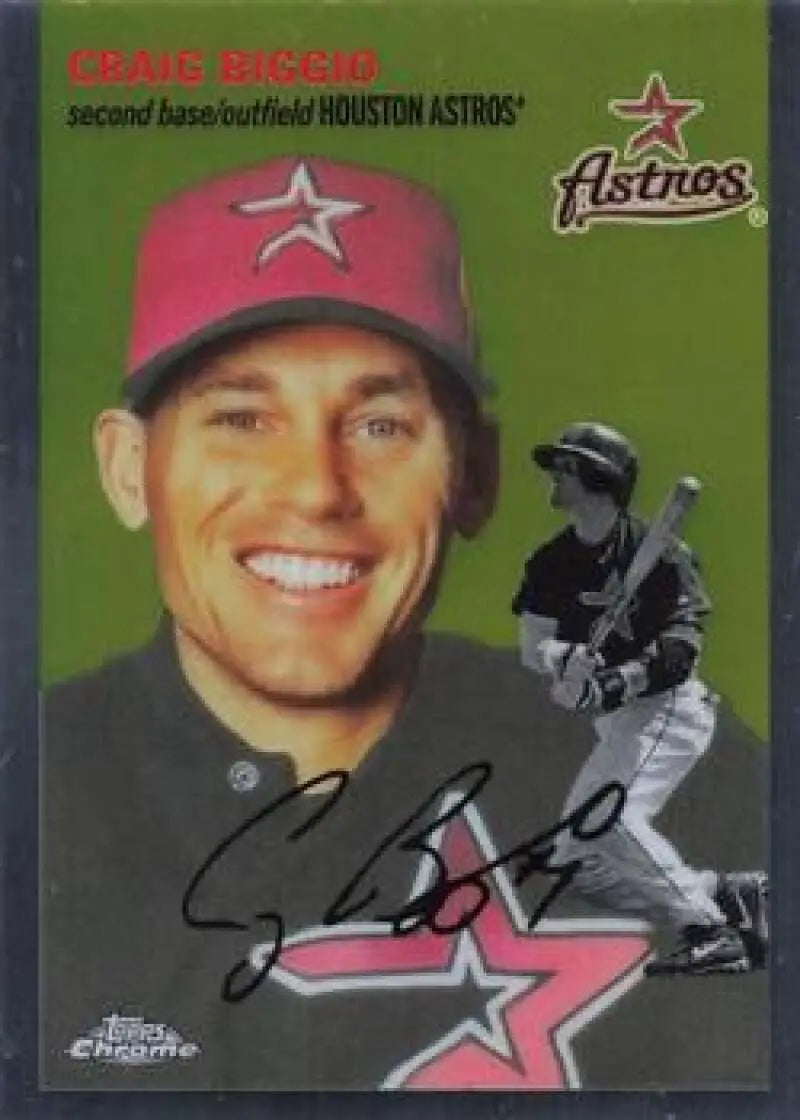 2023 Topps Chrome Platinum Anniversary #463 Craig Biggio EX Excellent Houston Astros Baseball Card - Baseball Card