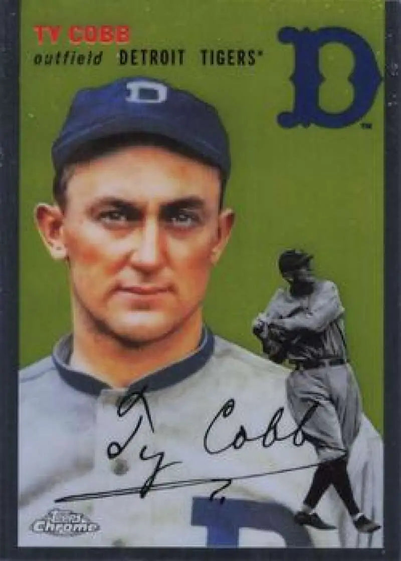 2023 Topps Chrome Platinum Anniversary #464 Ty Cobb EX Excellent Detroit Tigers Baseball Card - Baseball Card Single