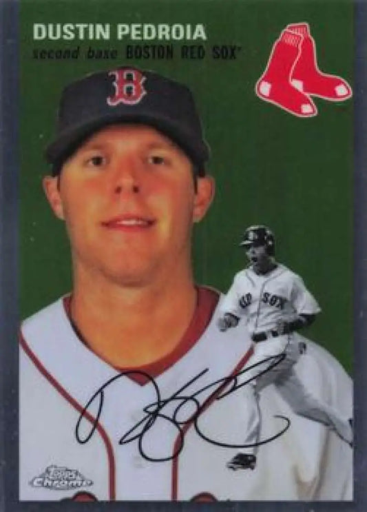2023 Topps Chrome Platinum Anniversary #465 Dustin Pedroia EX Excellent Boston Red Sox Baseball Card - Baseball Card