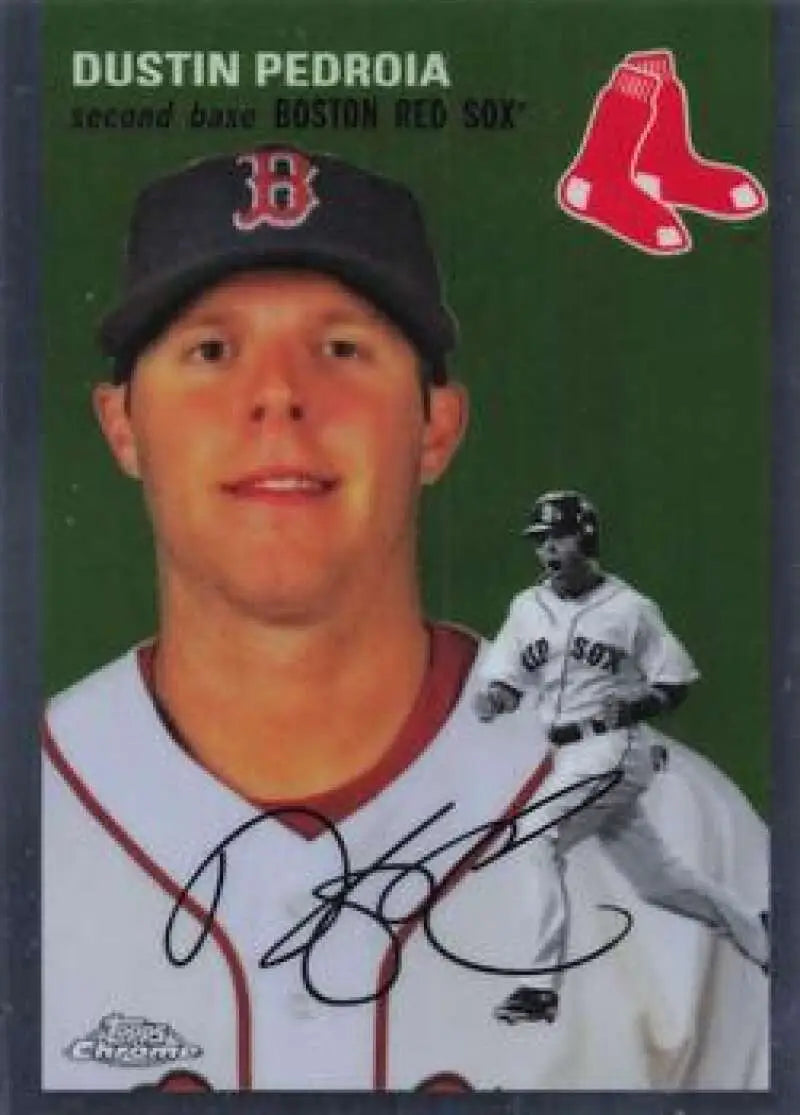 2023 Topps Chrome Platinum Anniversary #465 Dustin Pedroia EX Excellent Boston Red Sox Baseball Card - Baseball Card