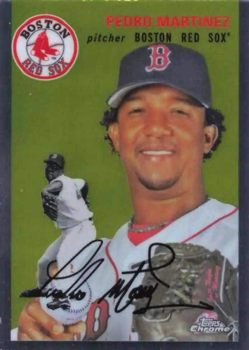2023 Topps Chrome Platinum Anniversary #466 Pedro Martinez EX Excellent Boston Red Sox Baseball Card - Baseball Card