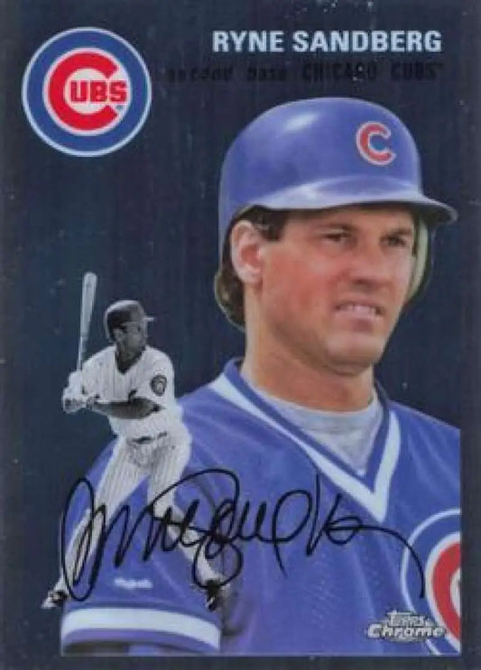 2023 Topps Chrome Platinum Anniversary #467 Ryne Sandberg EX Excellent Chicago Cubs Baseball Card - Baseball Card Single