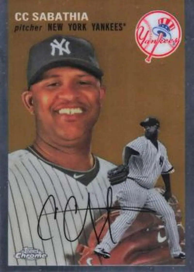2023 Topps Chrome Platinum Anniversary #470 CC Sabathia EX Excellent New York Yankees Baseball Card - Baseball Card