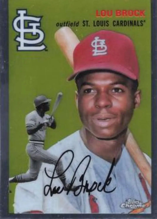 2023 Topps Chrome Platinum Anniversary #471 Lou Brock EX Excellent St. Louis Cardinals Baseball Card - Baseball Card