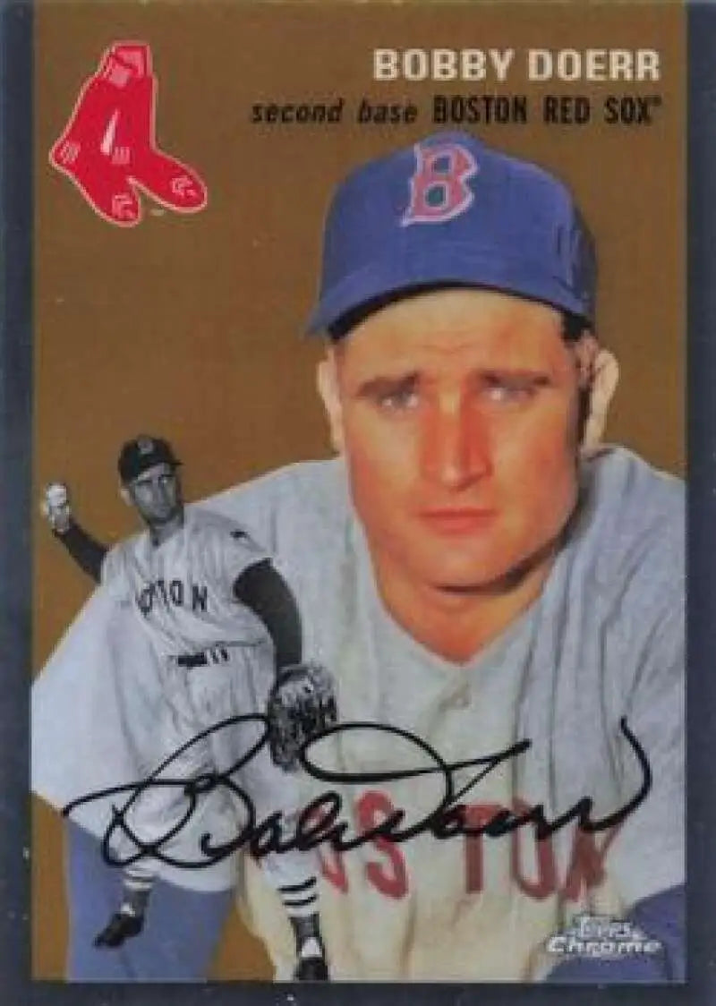 2023 Topps Chrome Platinum Anniversary #473 Bobby Doerr EX Excellent Boston Red Sox Baseball Card - Baseball Card Single