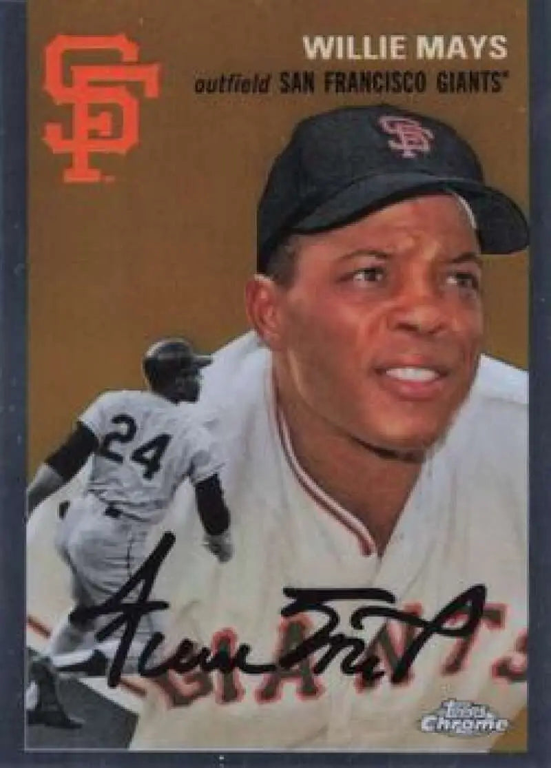 2023 Topps Chrome Platinum Anniversary #475 Willie Mays EX Excellent San Francisco Giants Baseball Card - Baseball Card
