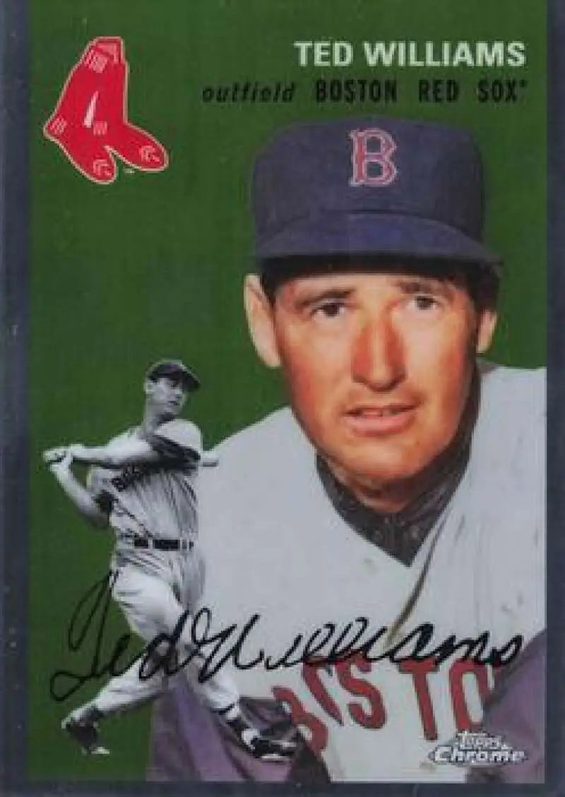 2023 Topps Chrome Platinum Anniversary #477 Ted Williams EX Excellent Boston Red Sox Baseball Card - Baseball Card