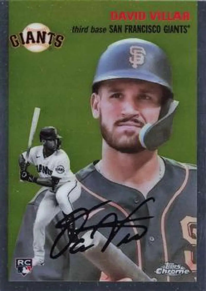 2023 Topps Chrome Platinum Anniversary #48 David Villar EX Excellent RC Rookie San Francisco Giants Baseball Card