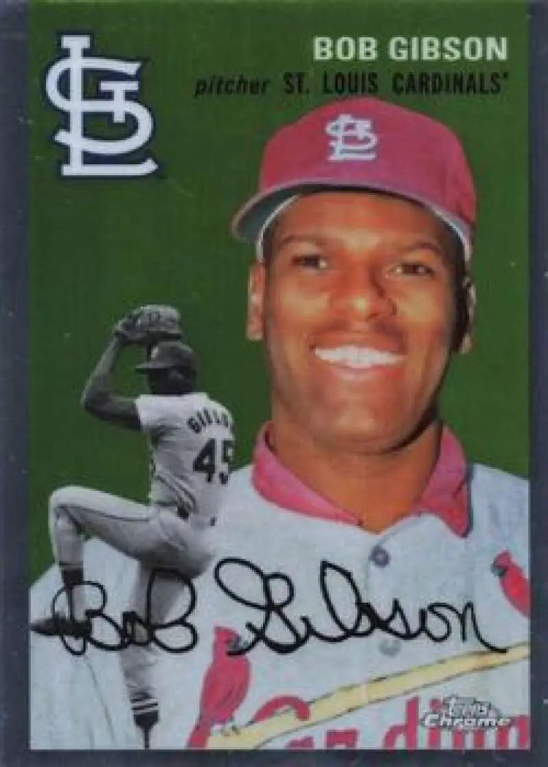 2023 Topps Chrome Platinum Anniversary #480 Bob Gibson EX Excellent St. Louis Cardinals Baseball Card - Baseball Card