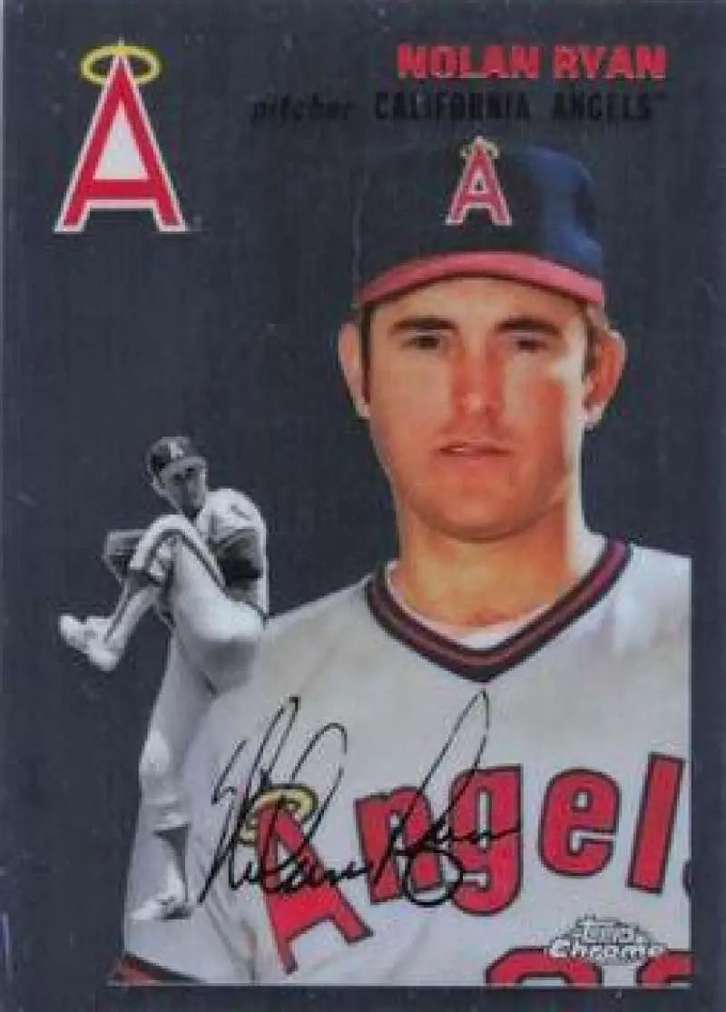 2023 Topps Chrome Platinum Anniversary #482 Nolan Ryan EX Excellent California Angels Baseball Card - Baseball Card
