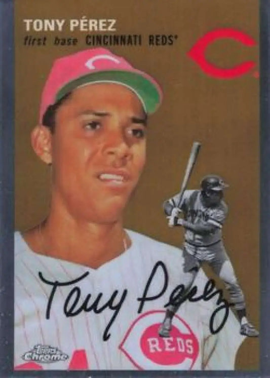 2023 Topps Chrome Platinum Anniversary #489 Tony Perez EX Excellent Cincinnati Reds Baseball Card - Baseball Card Single