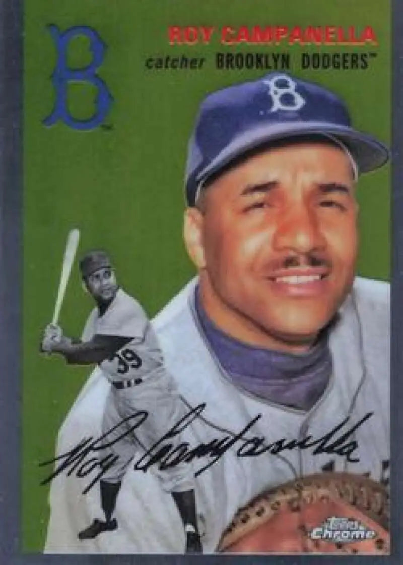 2023 Topps Chrome Platinum Anniversary #494 Roy Campanella EX Excellent Brooklyn Dodgers Baseball Card - Baseball Card