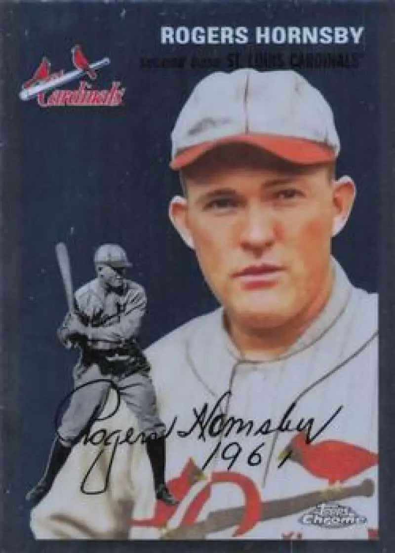 2023 Topps Chrome Platinum Anniversary #495 Rogers Hornsby EX Excellent St. Louis Cardinals Baseball Card - Baseball