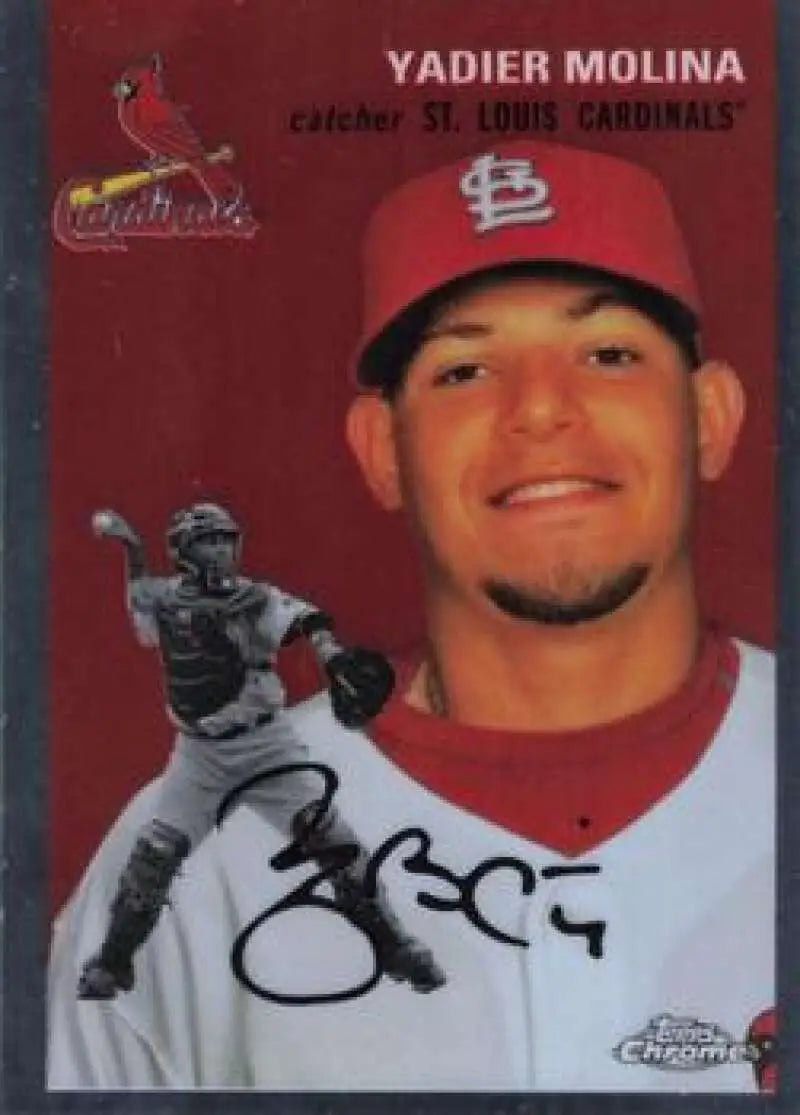 2023 Topps Chrome Platinum Anniversary #499 Yadier Molina EX Excellent St. Louis Cardinals Baseball Card - Baseball