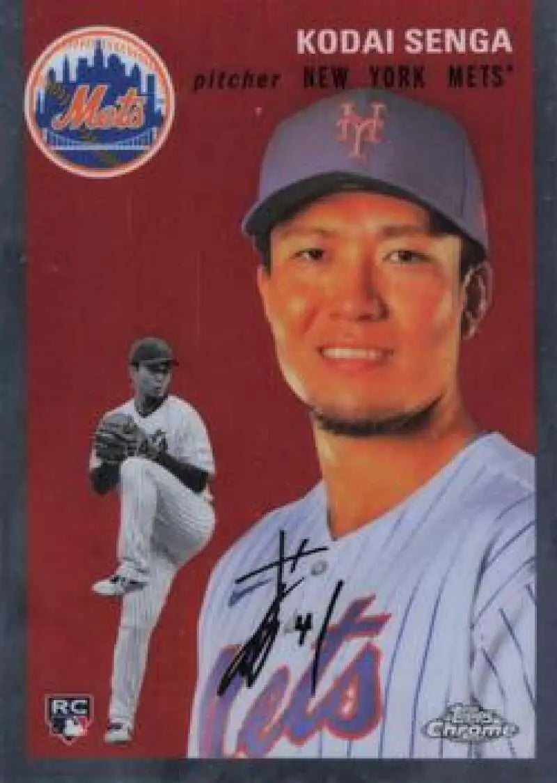 2023 Topps Chrome Platinum Anniversary #500 Kodai Senga EX Excellent RC Rookie New York Mets Baseball Card - Baseball