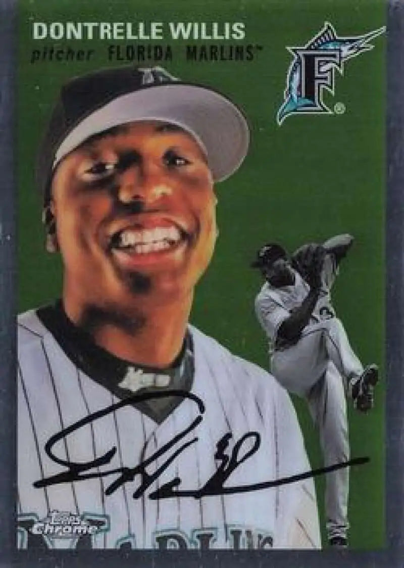 2023 Topps Chrome Platinum Anniversary #53 Dontrelle Willis EX Excellent Florida Marlins Baseball Card - Baseball Card