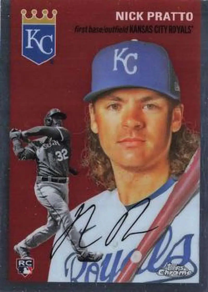 2023 Topps Chrome Platinum Anniversary #54 Nick Pratto EX Excellent RC Rookie Kansas City Royals Baseball Card