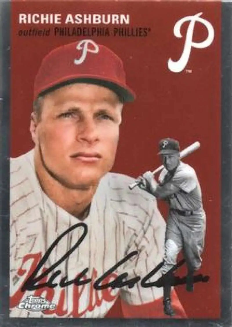 2023 Topps Chrome Platinum Anniversary #58 Richie Ashburn EX Excellent Philadelphia Phillies Baseball Card - Baseball