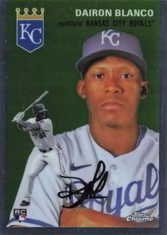 2023 Topps Chrome Platinum Anniversary #59 Dairon Blanco EX Excellent RC Rookie Kansas City Royals Baseball Card