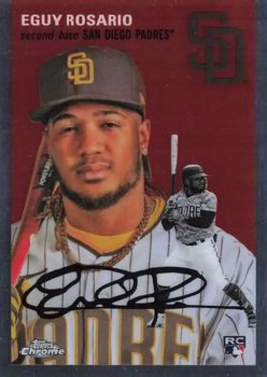 2023 Topps Chrome Platinum Anniversary #60 Eguy Rosario EX Excellent RC Rookie San Diego Padres Baseball Card