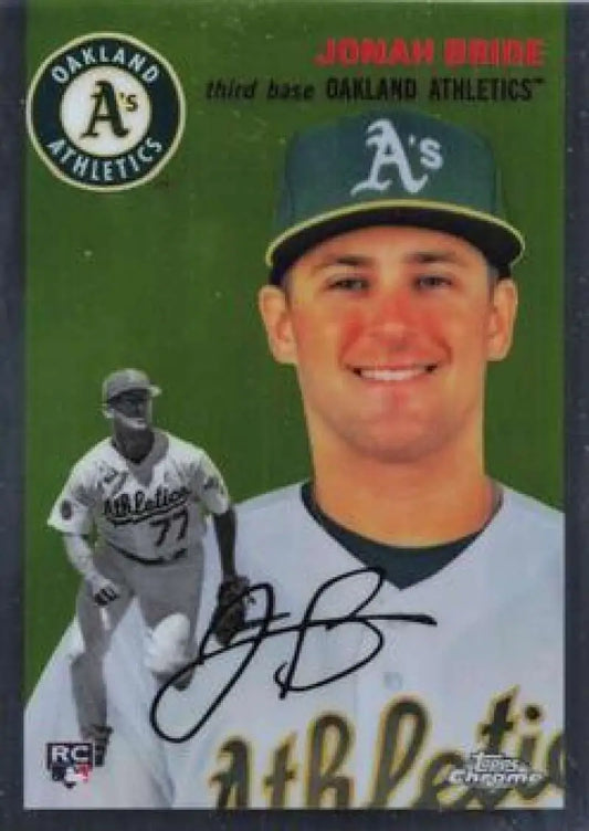 2023 Topps Chrome Platinum Anniversary #63 Jonah Bride EX Excellent RC Rookie Oakland Athletics Baseball Card