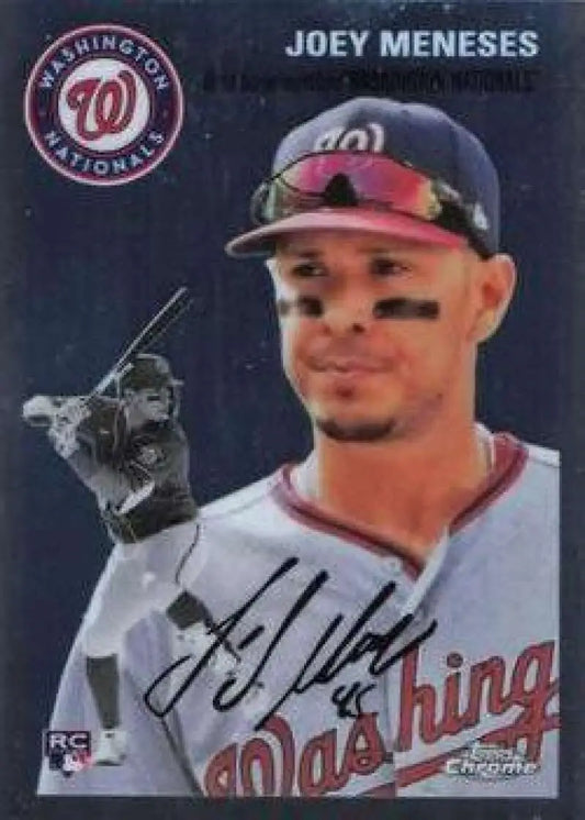 2023 Topps Chrome Platinum Anniversary #64 Joey Meneses EX Excellent RC Rookie Washington Nationals Baseball Card