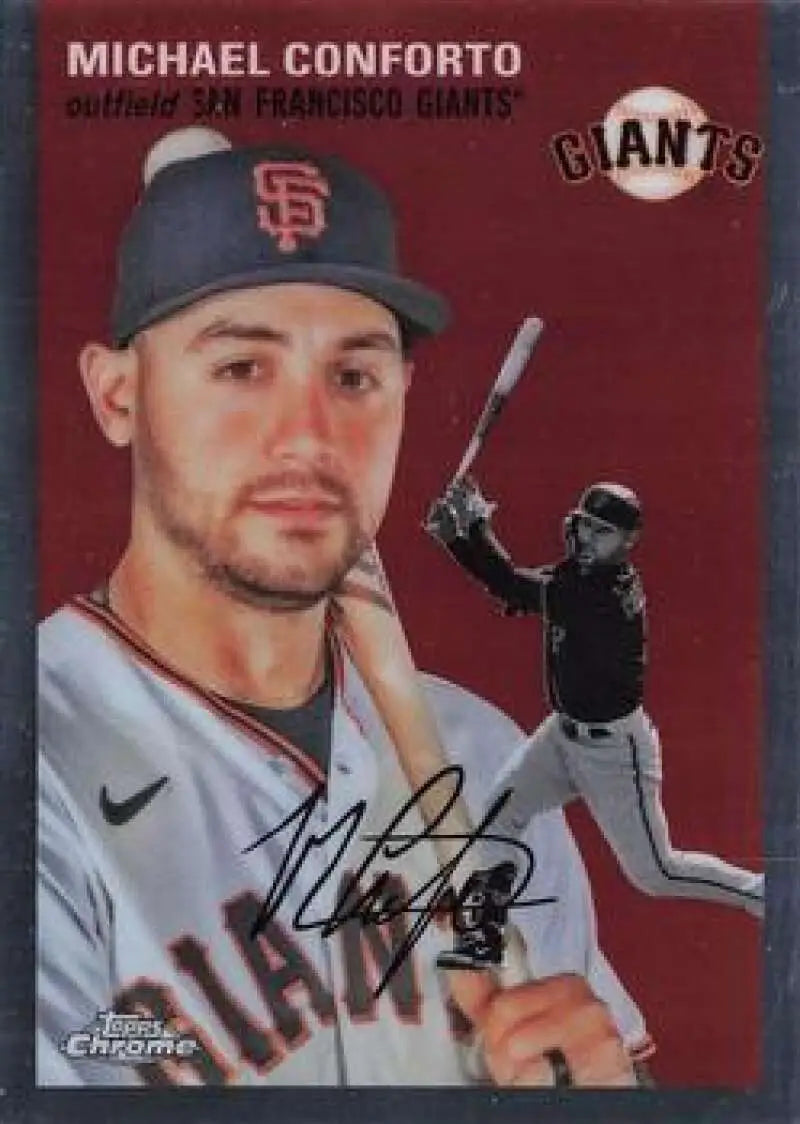 2023 Topps Chrome Platinum Anniversary #67 Michael Conforto EX Excellent San Francisco Giants Baseball Card - Baseball