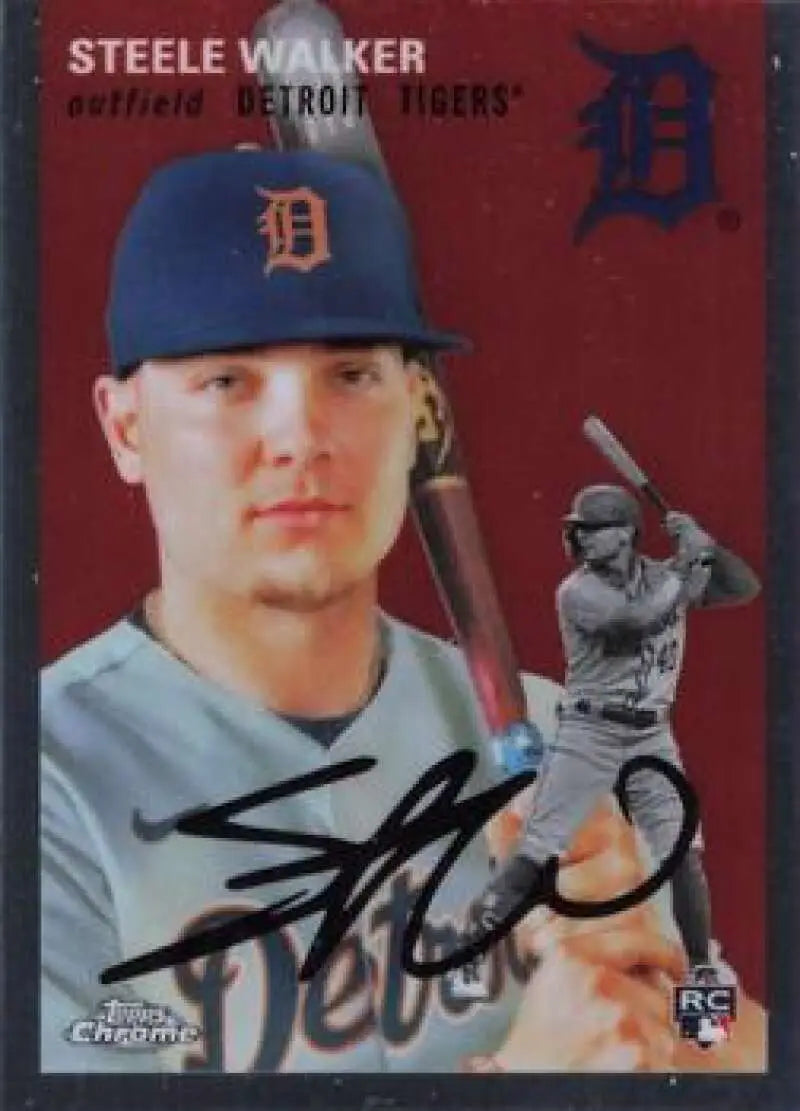 2023 Topps Chrome Platinum Anniversary #70 Steele Walker EX Excellent RC Rookie Detroit Tigers Baseball Card - Baseball