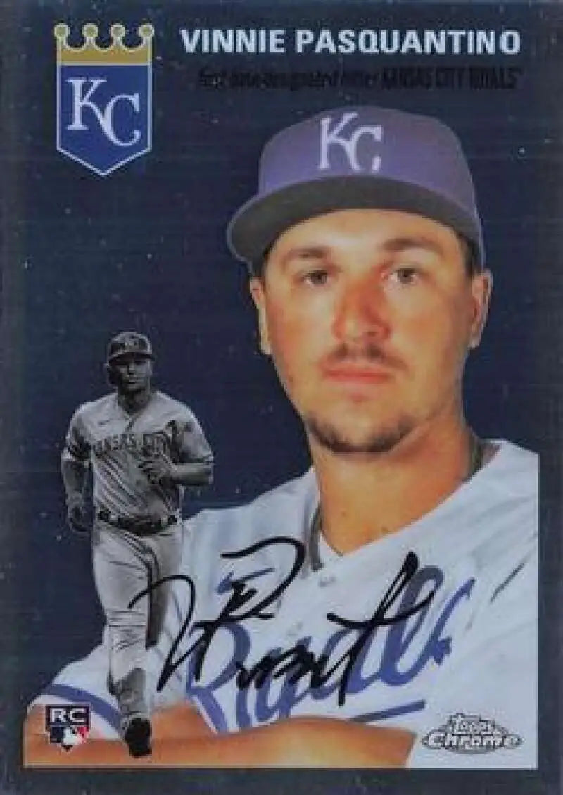2023 Topps Chrome Platinum Anniversary #71 Vinnie Pasquantino EX Excellent RC Rookie Kansas City Royals Baseball Card