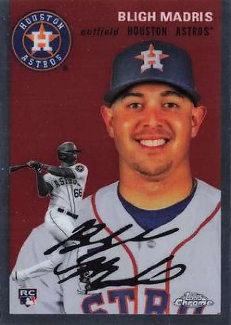 2023 Topps Chrome Platinum Anniversary #73 Bligh Madris EX Excellent RC Rookie Houston Astros Baseball Card - Baseball