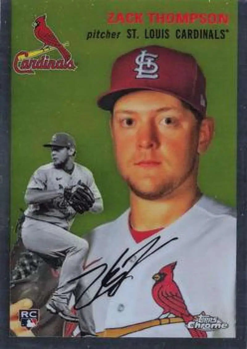 2023 Topps Chrome Platinum Anniversary #75 Zack Thompson EX Excellent RC Rookie St. Louis Cardinals Baseball Card