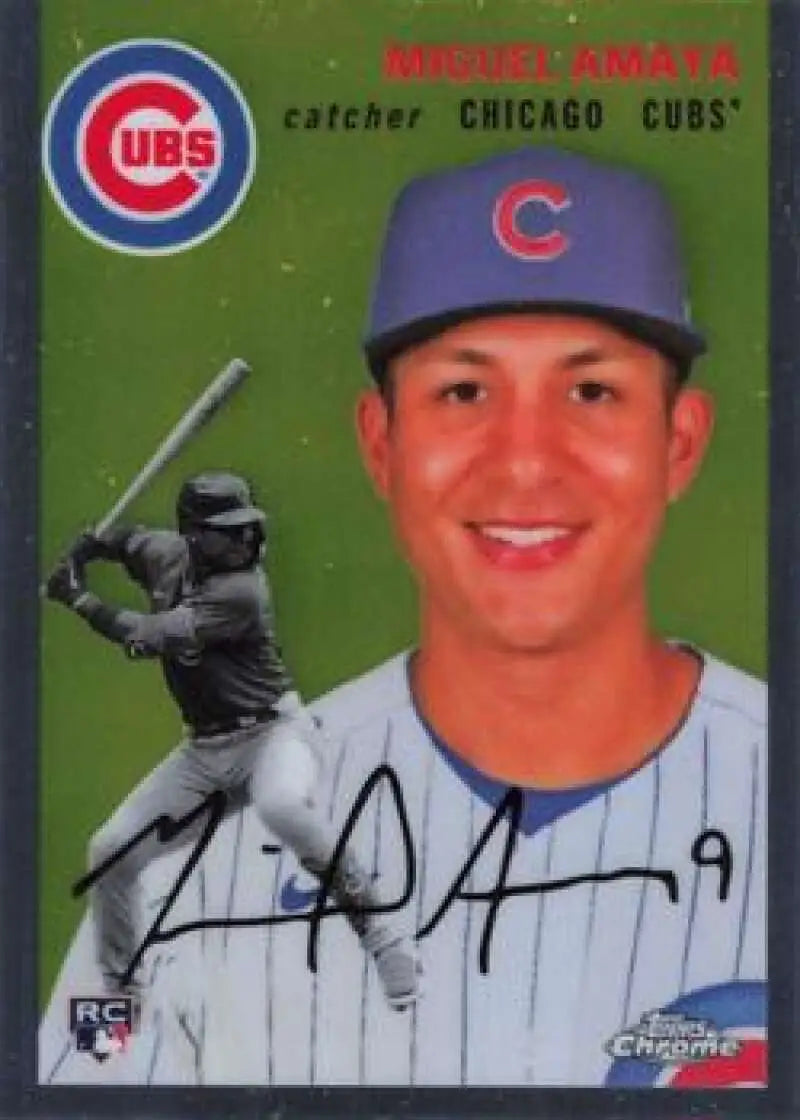 2023 Topps Chrome Platinum Anniversary #85 Miguel Amaya EX Excellent RC Rookie Chicago Cubs Baseball Card - Baseball